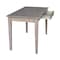 International Concepts Writing Desk with Drawer 26 in D X 26 H, 30 W X Hardwood, Washed Gray Taupe OF09-41 - alternate 5
